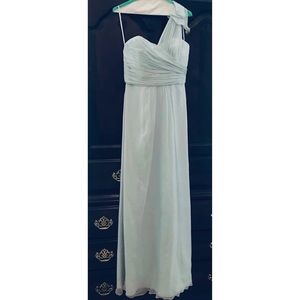 Amsale Ice Blue Bridesmaid Dress